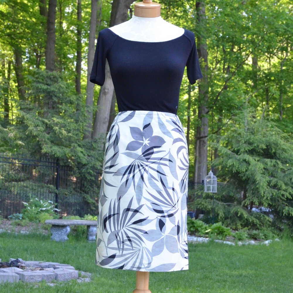 TALBOTS SILK A-LINE SKIRT